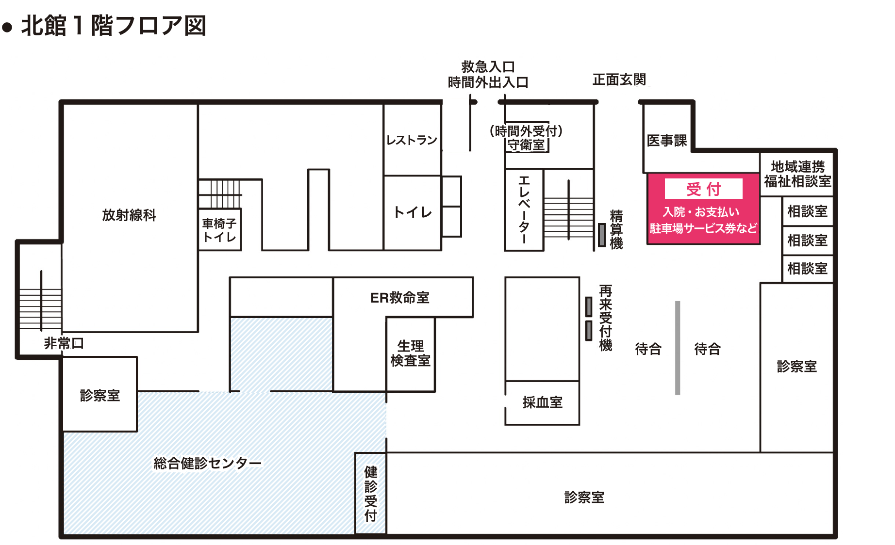 北館１階フロア図
